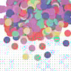 Busta coriandoli in carta Ø2cm colori assortiti Big Party