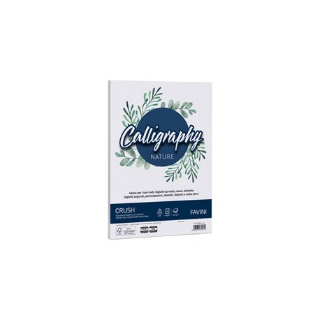 Carta Calligraphy Nature CRUSH A4 50fg 250gr uva FAVINI