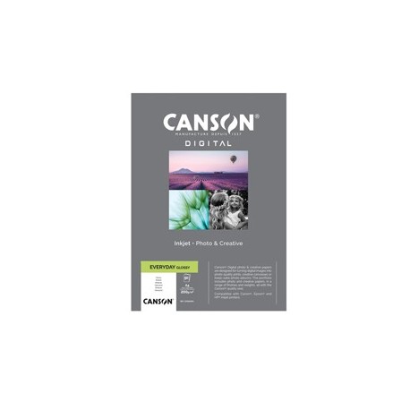 Carta InkJet EVERYDAY A4 50fg 200gr Glossy Canson