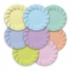 8 piatti Ø20cm colori assortiti Soft Rainbow pastello Big Party