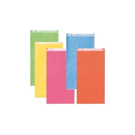 100 sacchetti a soffietto 8x16x2,5cm colori chiari assortiti Rex Sadoch