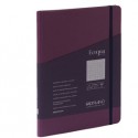Taccuino c/elast. EcoQua Plus spiral. A5 70fg. puntinato vino Fabriano