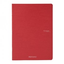 Maxiquaderno A4 38fg+2 90gr 1rigo EcoQua original PM rosso scuro Fabriano