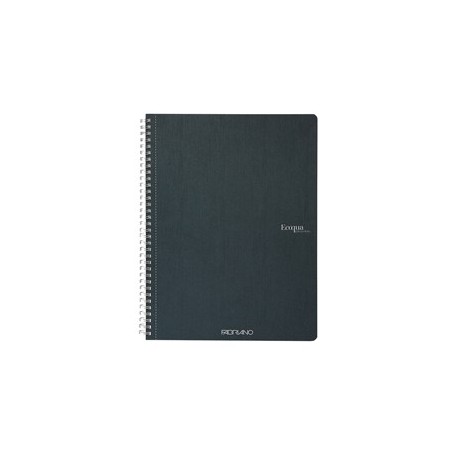 Maxiquaderrno A4 70fg 90gr 1rigo EcoQua Original spiralato verde scuro Fabriano