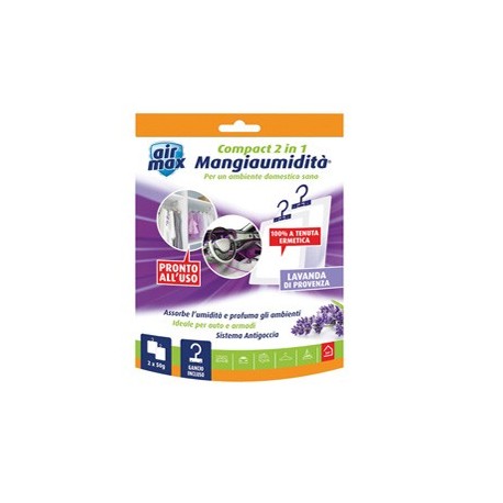 Air Max 2 mangiaumiditA' appendibile Compact 2 in 1 Lavanda di provenza 50gr