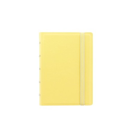 Notebook Pocket f.to 144x105mm a righe 56pag giallo limone similpelle Filofax