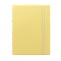 Notebook f.to A5 a righe 56 pag. giallo limone similpelle Filofax