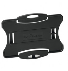 10 portabadge Eco per 1 tessera 57x87mm nero Durable