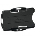 10 portabadge Eco per 2 tessere 57x87mm nero Durable