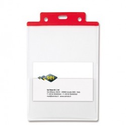 50 Portanome PVC A6 Pass 6ST rosso Sei Rota