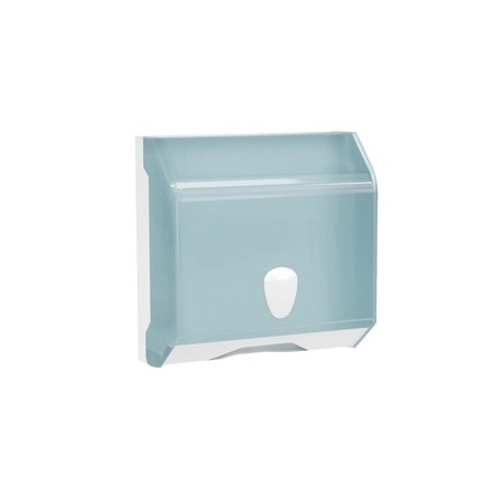 Dispenser asciugamani piegati a C o Z bianco azzurro Replast