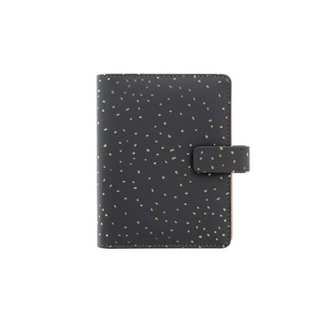 Organiser f.to Personal 187x153x40mm c/cinturino Confetti nero Filofax