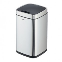 Cestino con sensore no touch 12L argento metallizzato Durable