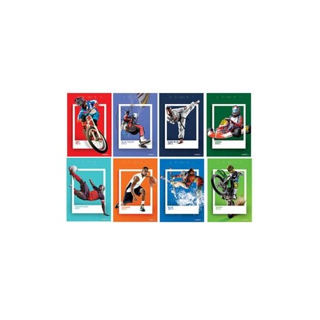 Maxiquaderno A4 20fg+1 80gr 1 rigo c/margine Sport Color 2022 Blasetti