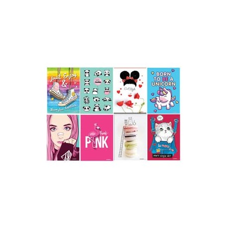 Maxiquaderno A4 20fg+1 80gr rigo di 3a Kid Girl 2022 Blasetti