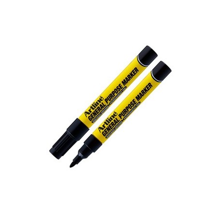 Marcatore permanente speciale multiuso p. tonda 1,5mm nero artline