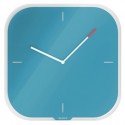 Orologio da parete silenzioso in vetro blu Cosy Leitz