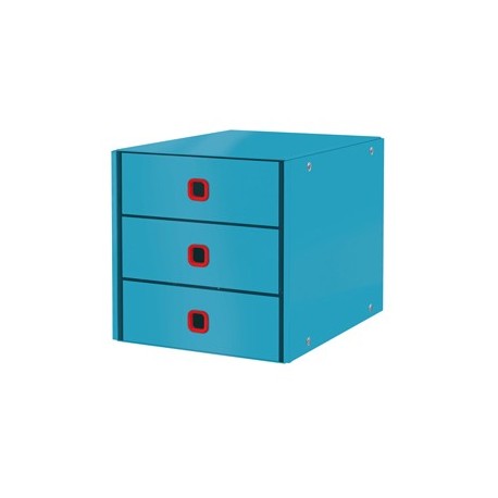 Cassettiera 3 cassetti ClickStore blu Cosy Leitz