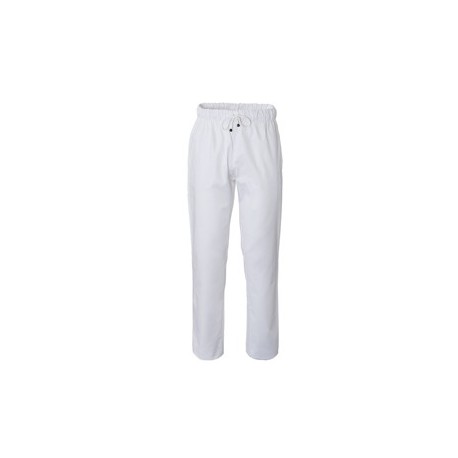 Pantalone da cuoco Plutone Tg. XL bianco