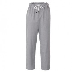 Pantalone da cuoco Plutone Tg. S bianco a quadretti neri