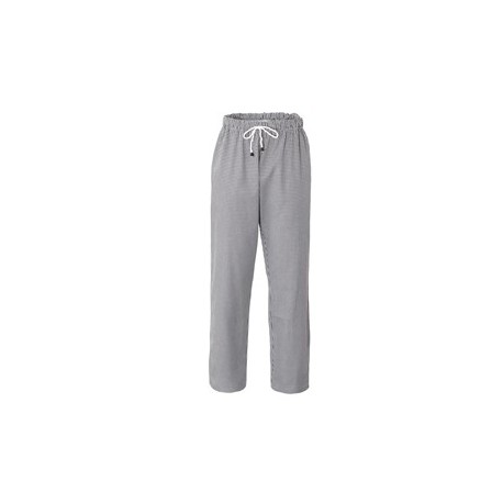 Pantalone da cuoco Plutone Tg. XL bianco a quadretti neri