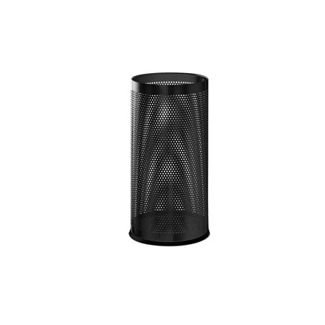 Portaombrelli nero H 48cm in metallo traforato
