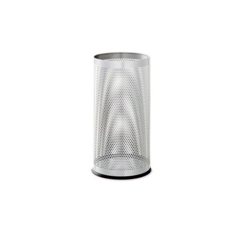Portaombrelli bianco H 48cm in metallo traforato