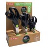 Display 12 forbici Re-Generation Black is the new Green misure ass. Arda