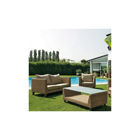 Salotto Honolulu con cuscini - set 4 elementi
