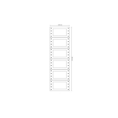 Scatola 1200 etichette adesive in modulo 64x34mm TT956 per revisioni Markin