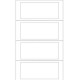 Scatola 400 etichette adesive in modulo 140x60mm TT951-2 per passaggi proprietA'