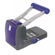 Perforatore antibatterico 2fori alti spessori Germ-Savvy grigio 100fg Rapesco