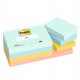 Cf. 12pz blocco 100fg. Post-it® Super Sticky 38x51mm 653-BEA Beachside