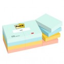 Cf. 12pz blocco 100fg. Post-it® Super Sticky 38x51mm 653-BEA Beachside