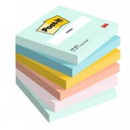 Cf. 6pz blocco 100fg. Post-it® Super Sticky 76x76mm 654-BEA Beachside