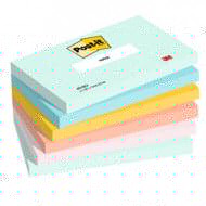 Cf. 6pz blocco 100fg. Post-it® Super Sticky 76x127mm 655-BEA Beachside