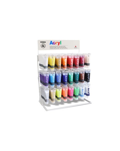 Expo 144pz tubo colore Acryl 75ml in 24 colori assortiti Primo