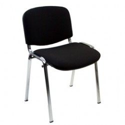 SEDIA ATTESA Dado No Flame NERO/CROMATO senza BRACCIOLI D5C
