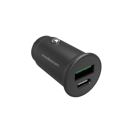 Alimentatore car charger con porte USB e USB Type-CB - Mediacom