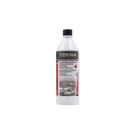 Disinfettante detergente per superfici super concentrato 1lt Tekna