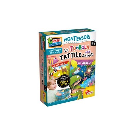 Tombola tattile degli animali Montessori Plus Lisciani