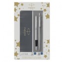 Gift Set DUO Jotter stainless steel CT sfera+stilografica M Parker