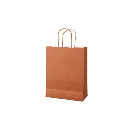 25 shoppers Twisted carta kraft 36x12x41cm terracotta Mainetti Bags