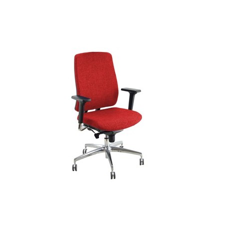 Poltrona semidirezionale Absolute ASA rosso con braccioli regolabili