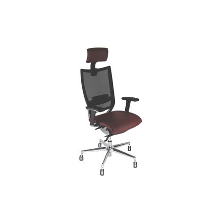 Poltrona semidirezionale Elite concept COTPG bordeaux c/bracc regolab+poggiate