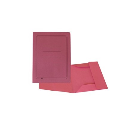 50 cartelline 3 lembi magenta c/stampa 200gr