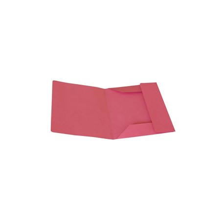 50 cartelline 3 lembi magenta s/stampa 200gr