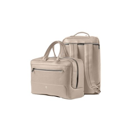 Bi-Bag Gate Trended ecopelle dim. 42x28x14cm ghiaccio InTempo