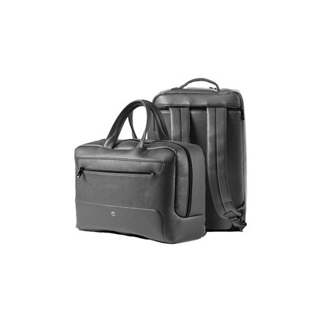 Bi-Bag Gate Trended ecopelle dim. 42x28x14cm nero InTempo