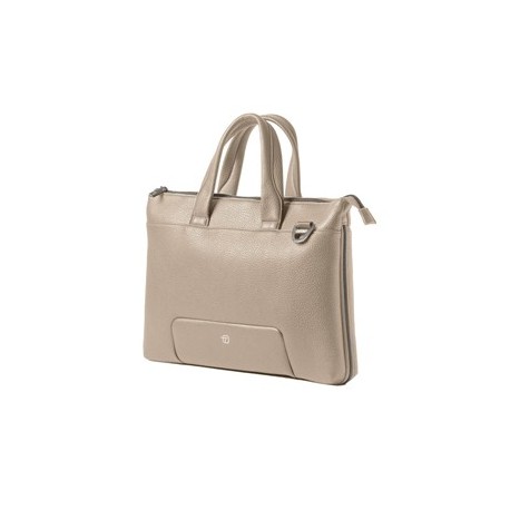 Borsa c/manici espandibile Gate Trended ecopelle dim.41x30x7cm ghiaccio InTempo